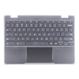 Keyboard/Palmrest/Touchpad for use with Lenovo 100E Chromebook, Part Number: 5CB0R07036