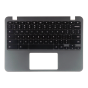 Keyboard/Palmrest for use with Acer 11 N7 C731T Chromebook, Part Number: 6B.GM9N7.017