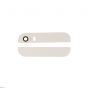 White Glass Inserts for use with iPhone 5S Back Housing with Camera and Flash Lens