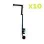 Home Button Flex Cable for use with iPad 5/iPad 6 (Black) (10 Pack)