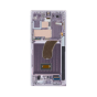 OLED Digitizer Screen Assembly with Frame for use with Galaxy S23 Ultra (Lavender)