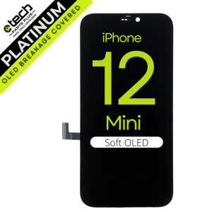 Platinum Soft OLED Screen Assembly for use with iPhone 12 mini