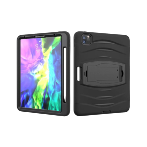 MyBat Shock Wave Heavy Duty Rugged Protector Cover (with Stand) for Apple iPad Pro 11 (2020)/iPad Pro 11 (2022) / iPad Pro 11 (2021) - Black / Black