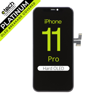 Platinum Hard OLED Screen Assembly for use with iPhone 11 Pro