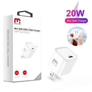 MyBat Pro Mini USB-C Wall Charger (20W Power Delivery) - White