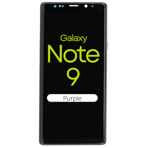 LCD Screen Assembly with frame for use with Galaxy Note 9 (Purple)