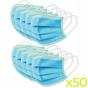 Protective Surgical Face Masks (50-Pack)