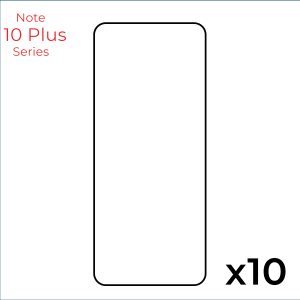 Bulk Pack of Full Edge Tempered Glass Screen Protectors for use with Samsung Note 10 Plus (Pack of 10)