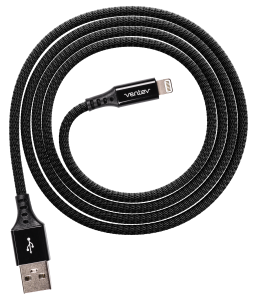 ChargeSync Alloy Lightning Charge Cable (4 ft)(Jet Black)