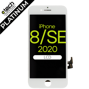 Platinum LCD Screen Assembly for use with iPhone 8/iPhone SE 2020/SE2022 (White)