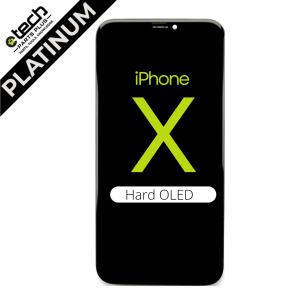 Platinum Hard OLED Screen Assembly for use with iPhone X