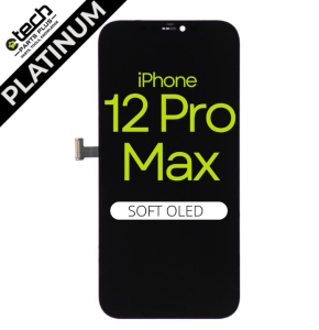 Platinum Soft OLED Screen Assembly for use with the iPhone 12 Pro Max