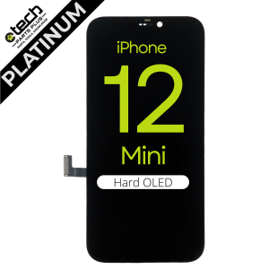 Platinum Hard OLED Assembly for use with iPhone 12 mini
