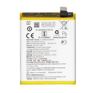 Battery for use with OnePlus 7 