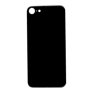 Back Glass (larger camera opening) for iPhone 8/ iPhone SE (2020) (Black)