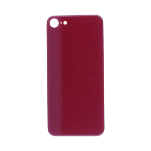 Back Glass (with larger camera opening) for iPhone 8/ iPhone SE (2020) (Red) No Logo