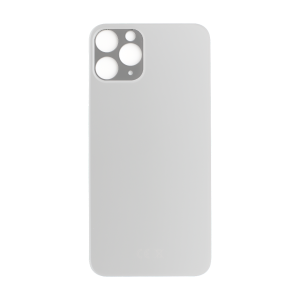 Back Glass (larger camera opening) for iPhone 11 Pro Max (White) (No Logo)