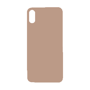 Back Glass (with larger camera opening) for use with iPhone XS (Gold) No Logo