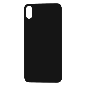 Back Glass (larger camera opening) for iPhone XS Max (Space Gray/Black)