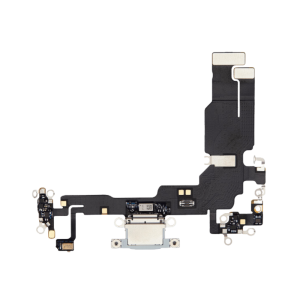 Charging Port Flex Cable for use with iPhone 15 (Blue)