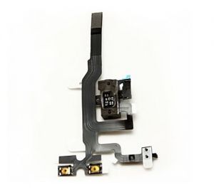Headphone Jack, Volume and Silent Switch Assembly, Black, for use with iPhone 4S