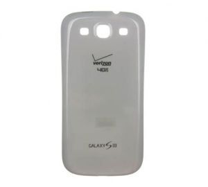 Battery Cover for use with Samsung Galaxy S III (S3) White Verizon i535
