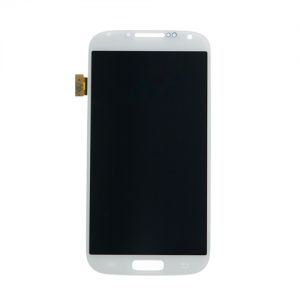 LCD Screen & Digitizer Assembly, White Frost, for use with Samsung Galaxy S4 I9500, No Frame