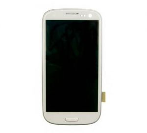 OLED Digitizer Assembly With Frame for Samsung Galaxy SIII, White Compatible with Verizon/US Cellular I535 & R530