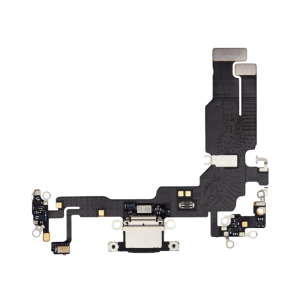 Charging Port Flex Cable for use with iPhone 15 (Black)