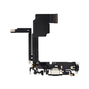 Charging Port Flex Cable for use with iPhone 15 Pro (Black Titanium)