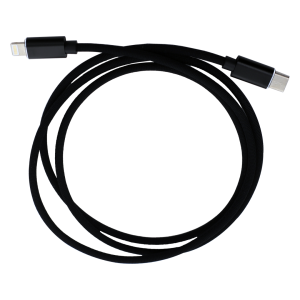 Braided USB C to Lightning Charge cable (3ft) (Black)