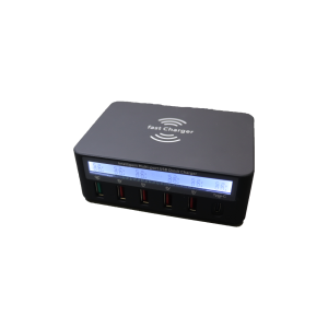 6-Port USB Rapid Charger with Ammeter