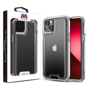 MyBat Hybrid Protector Case for Apple iPhone 14 Plus (6.7) - Transparent Clear / Transparent Clear