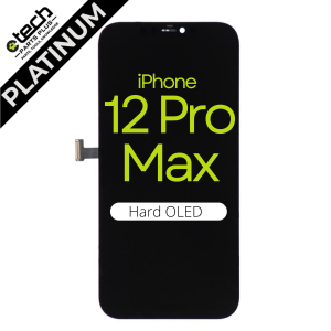 Platinum Hard OLED Screen Assembly for use with iPhone 12 Pro Max