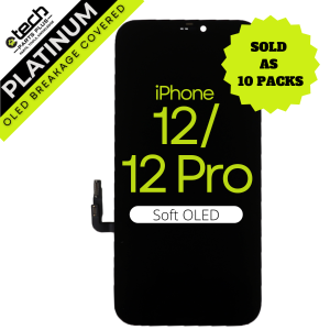 10 Pack of Platinum Soft OLED Assembly for use with the iPhone 12 / iPhone 12 Pro