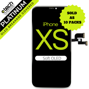 10 Pack of Platinum Soft OLED for use with the iPhone XS