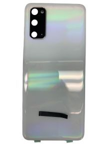 Replacement Back Glass with Camera Lens for use with Samsung S20 (Cloud White)