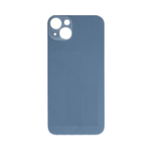 Back Glass (larger camera opening) for use with iPhone 14 Plus (Midnight) (no logo)