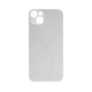 Back Glass (larger camera opening) for use with iPhone 14 Plus (Starlight) (no logo)