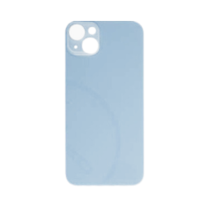 Back Glass (larger camera opening) for use with iPhone 14 Plus (Blue) (no logo)