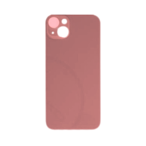 Back Glass (larger camera opening) for use with iPhone 14 Plus (Red) (no logo)