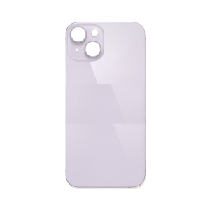 Back Glass (larger camera opening) for use with iPhone 14 (Purple) (no logo)