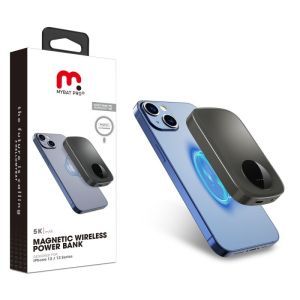 MyBat Pro 5000mAh Magnetic Wireless Power Bank (20W Power Delivery & 15W Wirless Charger) - Gray