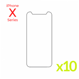Bulk pk of 10 Tempered Glass Screens for iPhone XS Max/iPhone 11 Pro Max