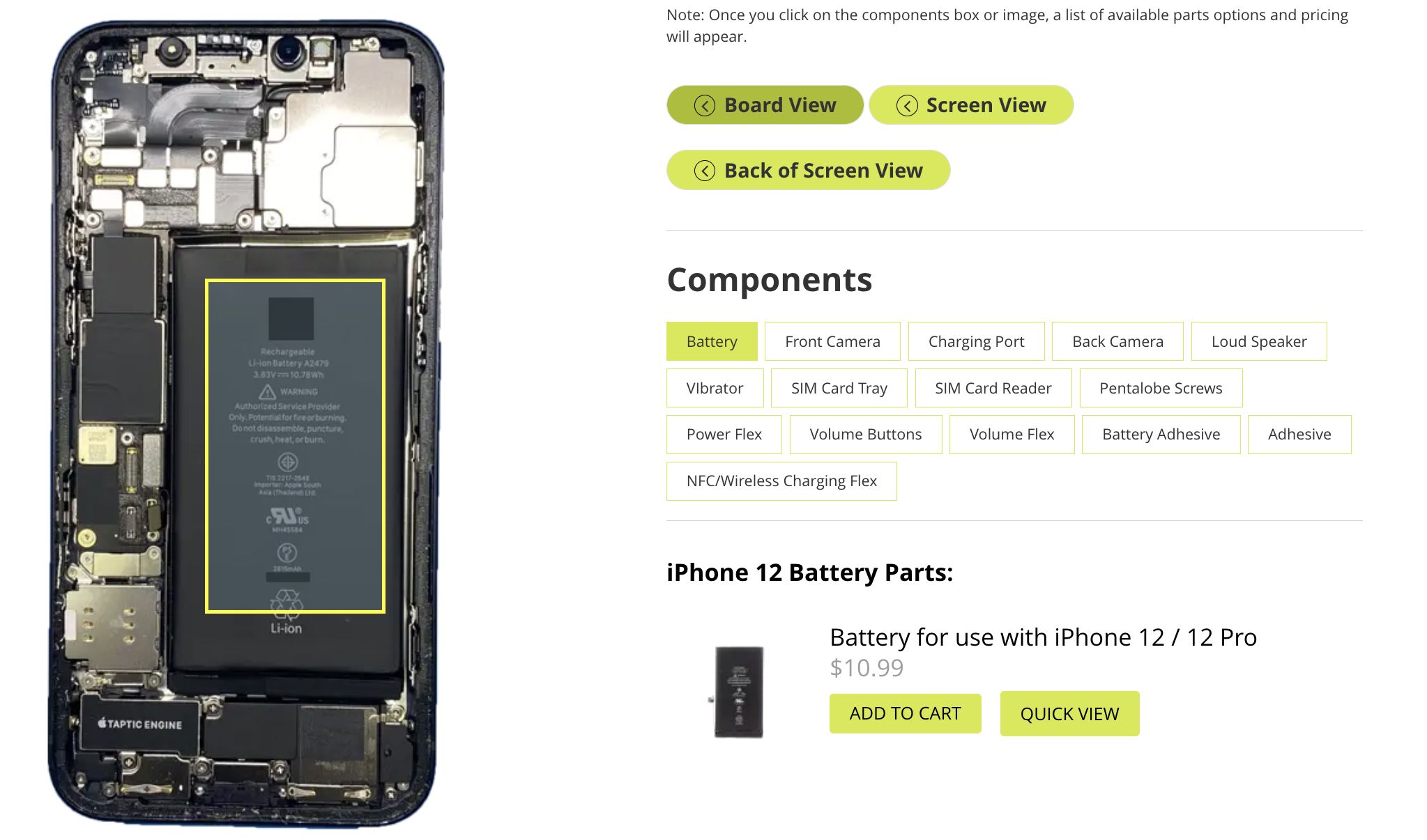 Apple iphone replacement parts